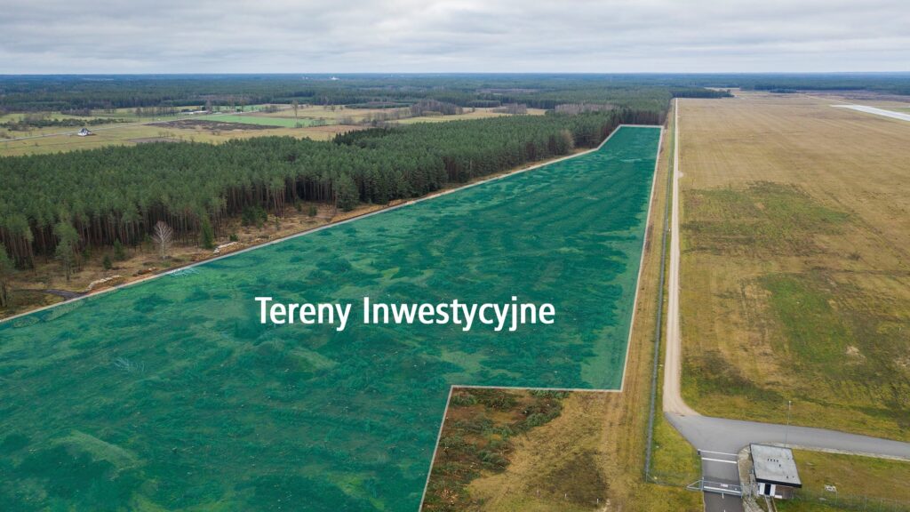 Lokalizacja terenów inwestycyjnych przy lotnisku
