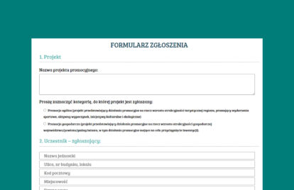 Zgłoszenie do konkursu